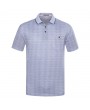Mens Spring Summer Golf Shirt Striped Light-colored Soft Cotton Short Sleeve Casual Tops